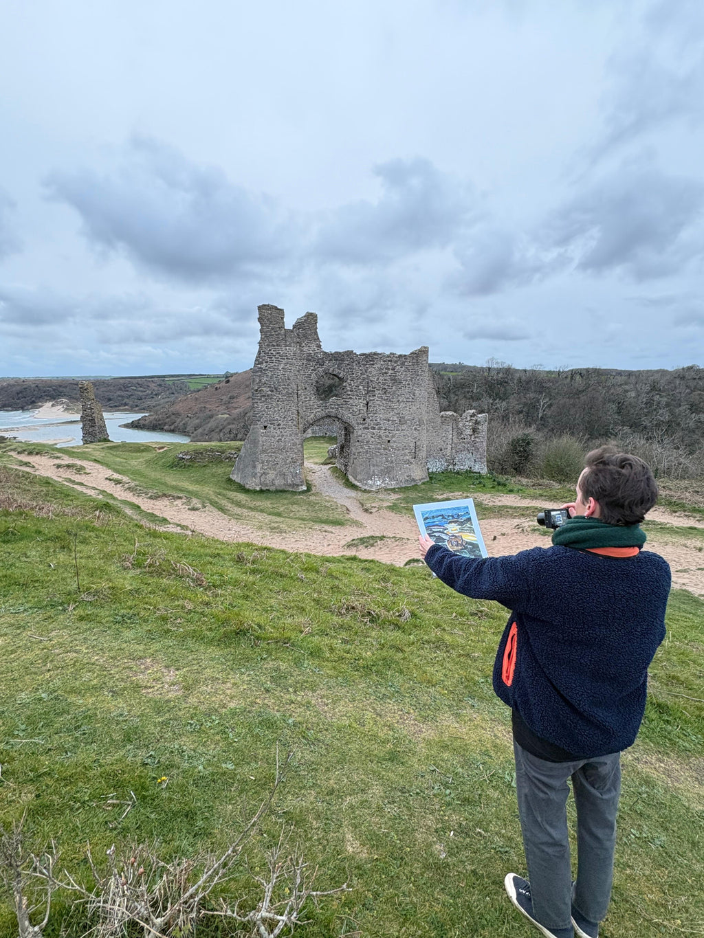 Pennard Castle print