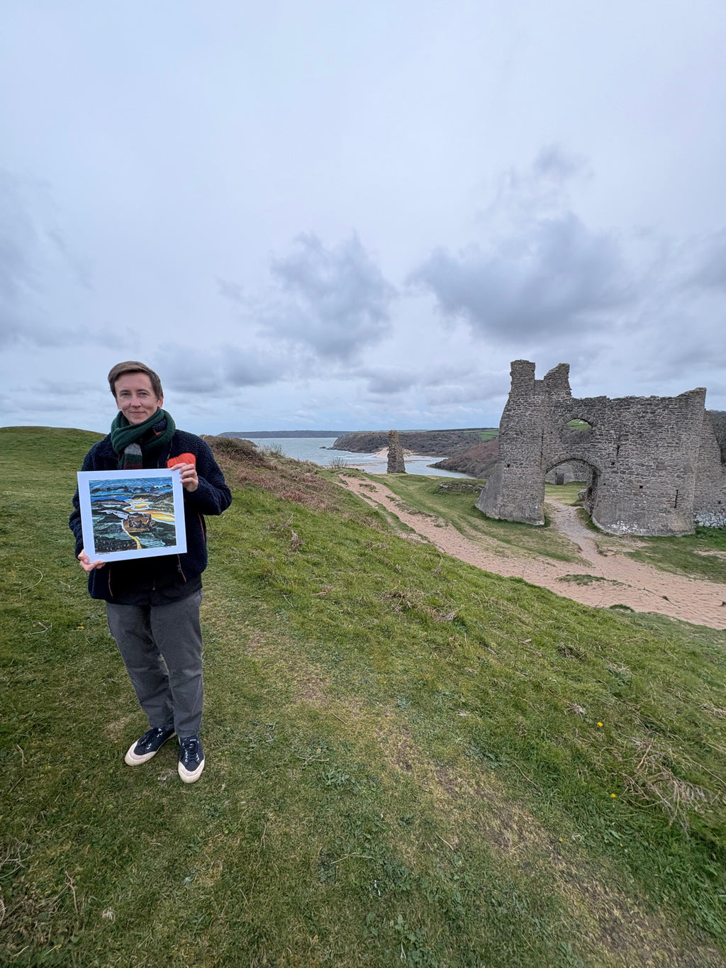 Pennard Castle print