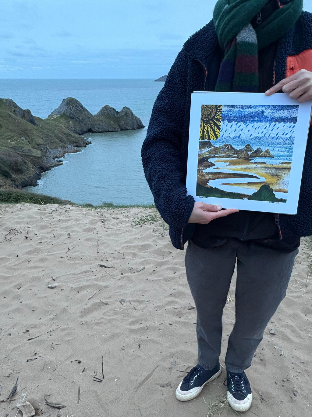 Three Cliffs Bay print